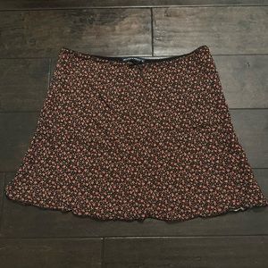 brandy floral mini skirt